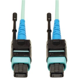 Tripp Lite 10M MTP / MPO Patch Cable 24 Fiber 100GbE Aqua OM3 Plenum 33ft 33' 10 Meter