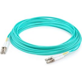 AddOn 9m LC (Male) to LC (Male) Aqua OM4 Duplex Fiber OFNR (Riser-Rated) Patch Cable