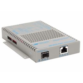 OmniConverter 10/100/1000 PoE Gigabit Ethernet Fiber Media Converter Switch RJ45 SFP Wide Temp