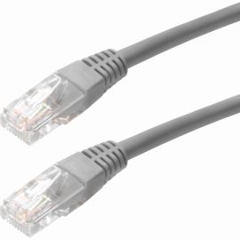 4XEM 25FT Cat5e Molded RJ45 UTP Network Patch Cable (Gray)