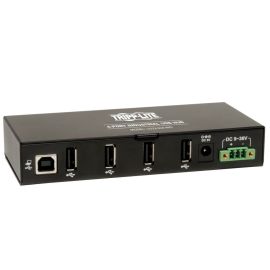 Tripp Lite 4-Port Rugged Industrial USB 2.0 Hi-Speed Hub w 15KV ESD Immunity Metal Mountable