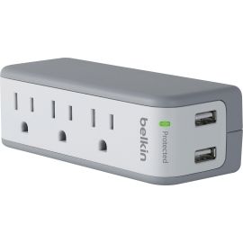 Belkin 3-Outlet Mini Surge Protector with USB Ports (2.1 AMP)