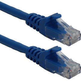 QVS 25ft CAT6A 10Gigabit Ethernet Blue Patch Cord