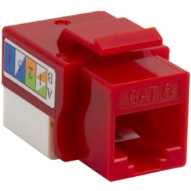 4XEM Cat6 RJ45 Keystone Jack UTP 110-Type (Red)