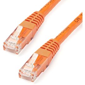 StarTech.com 100ft CAT6 Ethernet Cable - Orange Molded Gigabit - 100W PoE UTP 650MHz Category 6 Patch Cord UL Certified Wiring/TIA