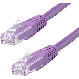 StarTech.com 10ft CAT6 Ethernet Cable - Purple Molded Gigabit - 100W PoE UTP 650MHz - Category 6 Patch Cord UL Certified Wiring/TIA