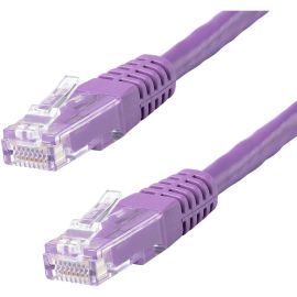 StarTech.com 15ft CAT6 Ethernet Cable - Purple Molded Gigabit - 100W PoE UTP 650MHz - Category 6 Patch Cord UL Certified Wiring/TIA