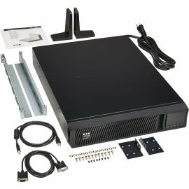 Tripp Lite UPS Smart 2200VA 1920W Rackmount AVR 120V Preinstalled WEBCARDLX Pure Sign Wave USB DB9 SNMP 2URM