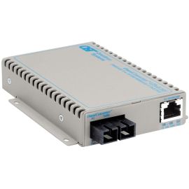 OmniConverter SE 10/100/1000 PoE Gigabit Ethernet Fiber Media Converter Switch RJ45 SC Multimode 550m