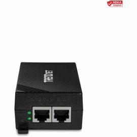 TRENDnet Gigabit Power Over Ethernet Plus Injector, Converts Non-Poe Gigabit To Poe+ Or PoE Gigabit, Supplies PoE (15.4W) Or PoE+ (30W) Power Network Distances Up To 100M (328 ft.), Black, TPE-115GI