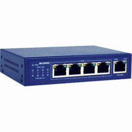 4XEM 4-Port PoE+(Plus) 25.5Watt 10/100Mbps Ethernet Switch