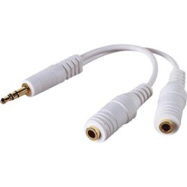 4XEM 3.5mm Mini Jack Headphone Splitter Cable For iPhone/iPod/Audio Devices