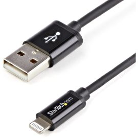 StarTech.com 1m (3ft) Black Apple 8-pin Lightning Connector to USB Cable for iPhone / iPod / iPad