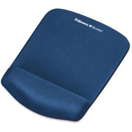 Fellowes PlushTouch Mouse Pad Wrist Rest with Microban - Blue