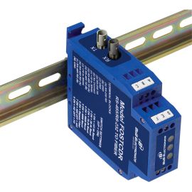 232/422/485 TO FIBER DIN RAIL - INVERTED