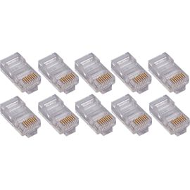 4XEM 100 Pack Cat6 RJ45 Modular Ethernet Plugs for Stranded or Solid CAT6 Cable