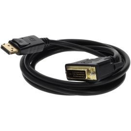 10ft DisplayPort 1.2 Male to DVI-D Dual Link (24+1 pin) Male Black Cable Which Requires DP++ For Resolution Up to 2560x1600 (WQXGA)