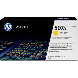 HP 507A (CE402AG) Original Laser Toner Cartridge - Single Pack - Yellow - 1 Each