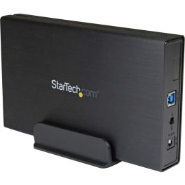 StarTech.com 3.5in Black USB 3.0 External SATA III Hard Drive Enclosure with UASP for SATA 6 Gbps - Portable External HDD