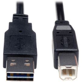 Tripp Lite 3ft USB 2.0 Hi-Speed Universal Reversible Cable A to B M/M 3'