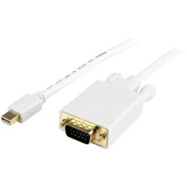 StarTech.com 10 ft Mini DisplayPort to VGA Adapter Converter Cable - mDP to VGA 1920x1200 - White