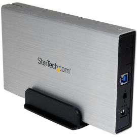 StarTech.com 3.5in Silver USB 3.0 External SATA III Hard Drive Enclosure with UASP - Portable External HDD