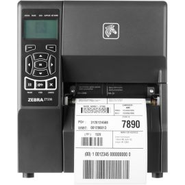 Zebra ZT230 Thermal Transfer Printer - Desktop - Label Print - Liner Take-Up with Peel Option - Power Cord with US Plug - Serial - USB - and Internal ZebraNet PrintServer 10/100 Ethernet - ZPL