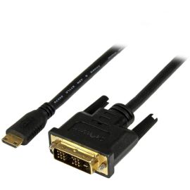 StarTech.com 2m (6.6 ft) Mini HDMI to DVI Cable, DVI-D to HDMI Cable (1920x1200p), HDMI Mini Male to DVI-D Male Display Cable Adapter