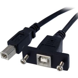 StarTech.com 3 ft Panel Mount USB Cable B to B - F/M