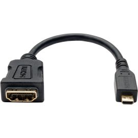 Tripp Lite 6in Micro HDMI to HDMI Adapter Converter HDMI Male Type D to HDMI Female M/F 6