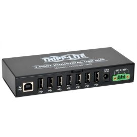 Tripp Lite 7-Port Rugged Industrial USB 2.0 Hi-Speed Hub w 15KV ESD Immunity Metal Mountable