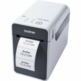 Brother TD-2130NW Desktop Direct Thermal Printer - Monochrome - Receipt Print - Ethernet - USB - Serial