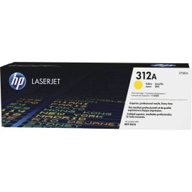 HP 312A (CF382A) Original Laser Toner Cartridge - Single Pack - Yellow - 1 Each