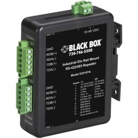 Black Box RS-422/RS-485 Industrial DIN Rail Repeater