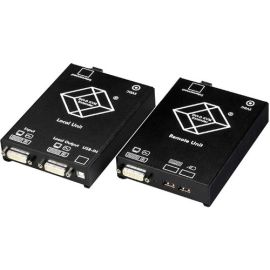 Black Box ServSwitch Single DVI Fiber Optic KVM Extender, USB, Single-Mode