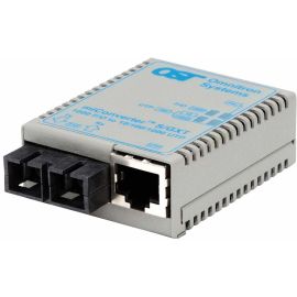 miConverter/S 10/100/1000 Gigabit Ethernet Fiber Media Converter RJ45 SC Single-Mode 12km