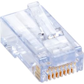 Black Box CAT6 EZ RJ45 Modular Plug Connector-Unshielded TAA 100-Pack