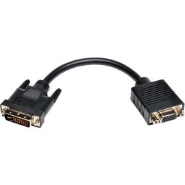 Tripp Lite 8in DVI to VGA Adapter Converter Cable DVI-I Dual Link to HD15 M/F 8