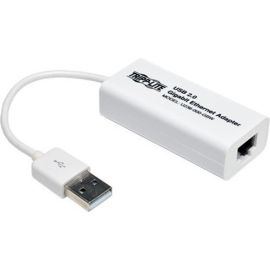 Tripp Lite USB 2.0 Hi-Speed to Gigabit Ethernet NIC Network Adapter White