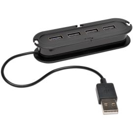 Tripp Lite 4-Port USB 2.0 Hi-Speed Ultra-Mini Hub w/ Cable Compact Mobile