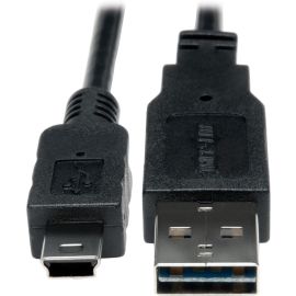 Tripp Lite 6 Inch USB 2.0 Universal Reversible Cable A to 5Pin Min-B M/M 6