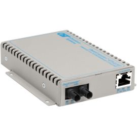 OmniConverter SE 10/100/1000 PoE Gigabit Ethernet Fiber Media Converter Switch RJ45 ST Multimode 550m