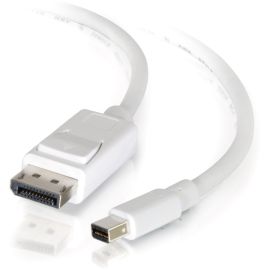 10FT MINI DISPLAYPORT TO DISPLAYPORT WHT CABLE