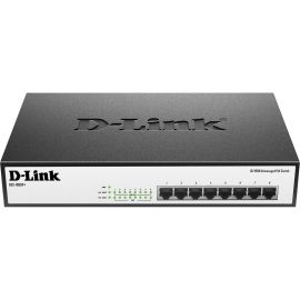 D-Link DES-1008P+ 8-Port 10/100 Unmanaged Desktop or Rackmount PoE+ Switch