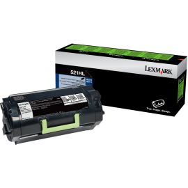 Lexmark 520HAL Original High Yield Laser Toner Cartridge - Black Pack