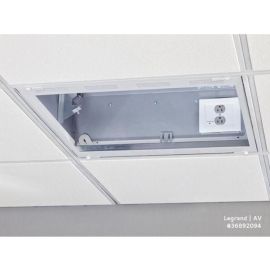 Chief 2' x 2' Suspended Ceiling Storage Box - White