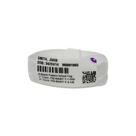 Zebra Vinyl Infant Wristband (Self-locking Closure)