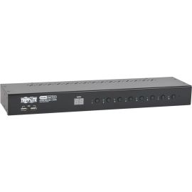 Tripp Lite 8-Port Rackmount DVI/USB KVM Switch w/ Audio & 2-Port USB Hub 1U