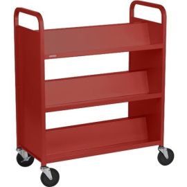 DURO SERIES BKTRK 3 SLANTED SHELVE 5IN CASTERS TOPAZ PAINT