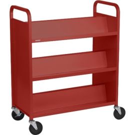 DURO SERIES BKTRK 3 SLANTED SHELVE 5IN CASTERS ANTHRACITE PAINT